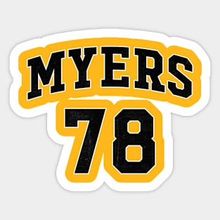 MYERS - vintage typography Sticker